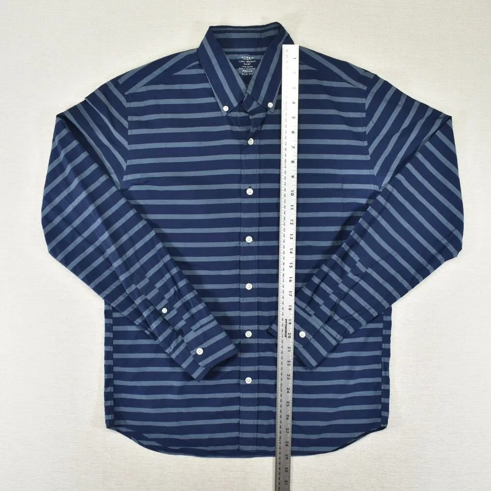 J Crew Striped Button Up Shirt Mens M
